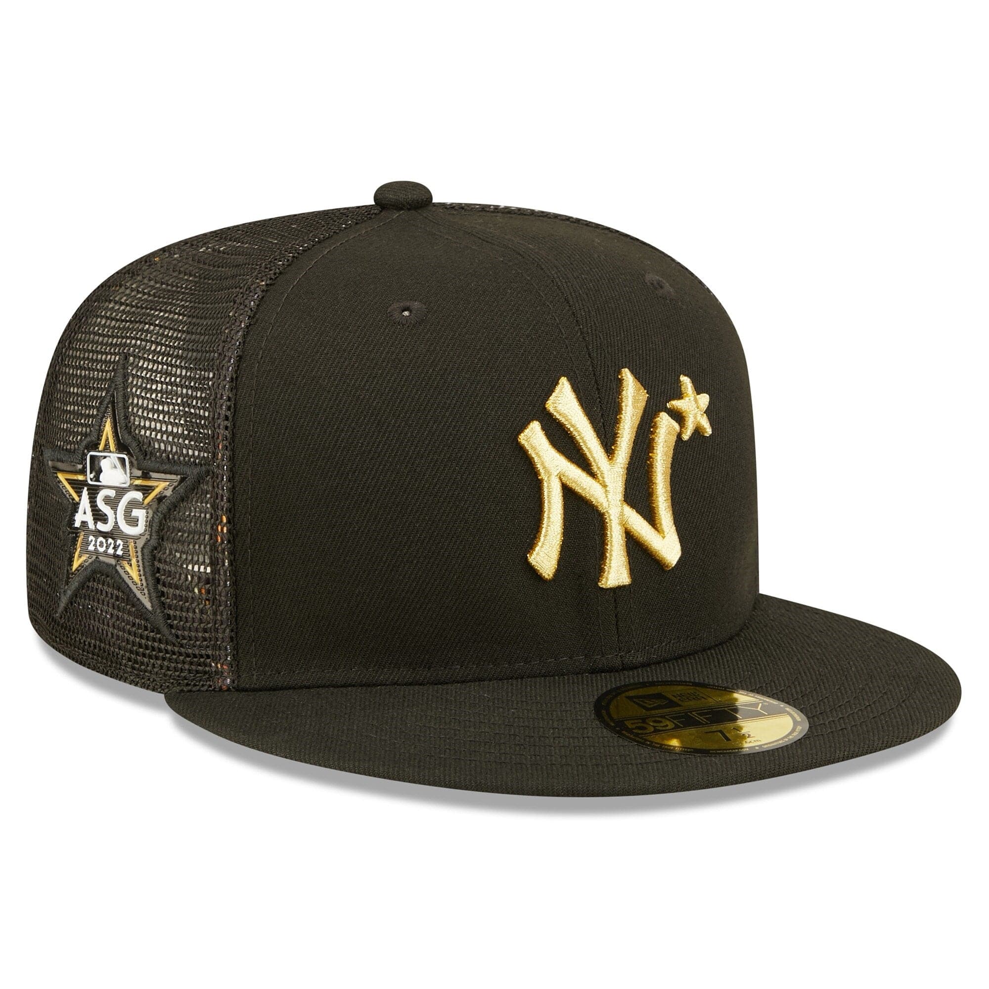 New Era Caps New York Yankees New Era MLB 2022 All-Star Game 59FIFTY Trucker Fitted Hat - Black