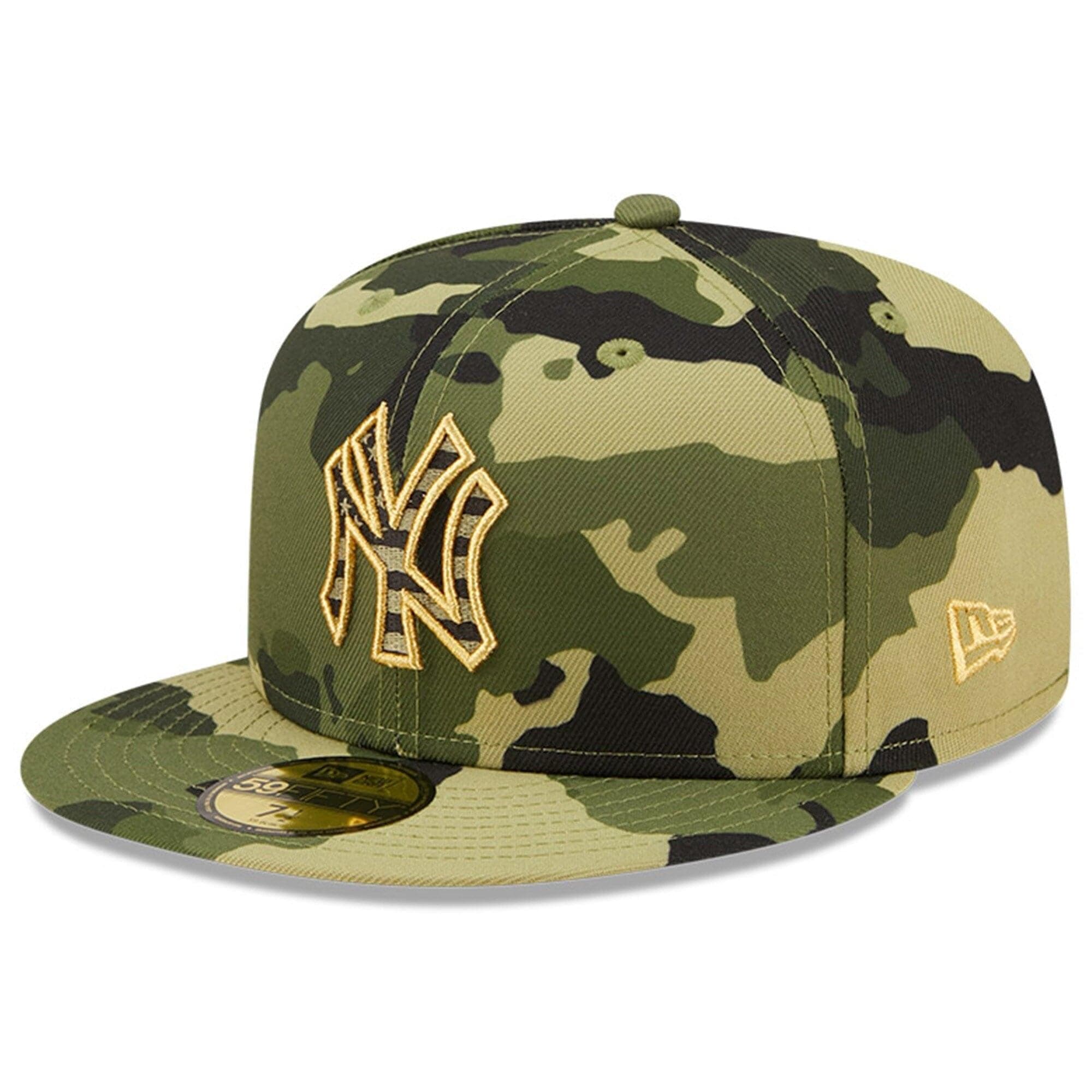 New Era Caps New York Yankees New Era MLB 2022 Armed Forces 59FIFTY Fitted Hat - Camo