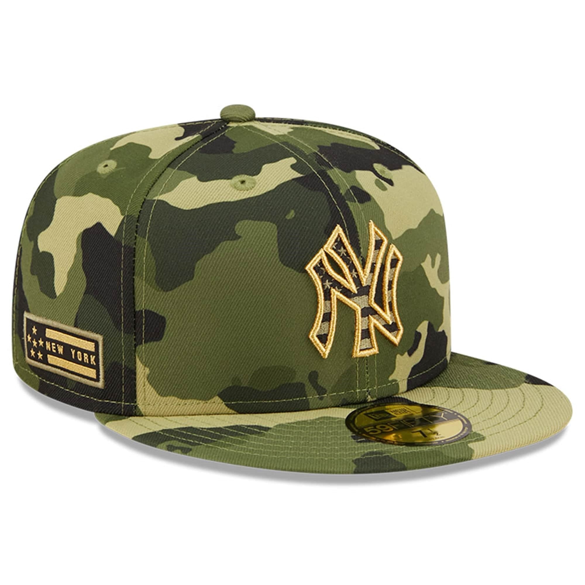 New Era Caps New York Yankees New Era MLB 2022 Armed Forces 59FIFTY Fitted Hat - Camo