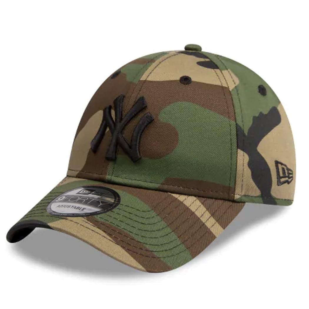 New Era Caps New York Yankees New Era MLB 9FORTY Camo Curve Cloth Strap Hat