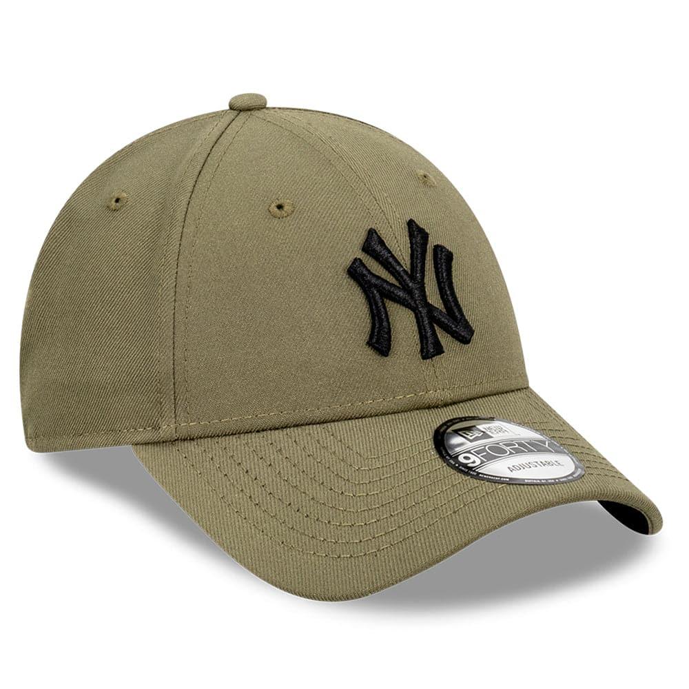 New Era Caps New York Yankees New Era MLB Black Tonal 9FORTY Snapback Curve Hat - Olive