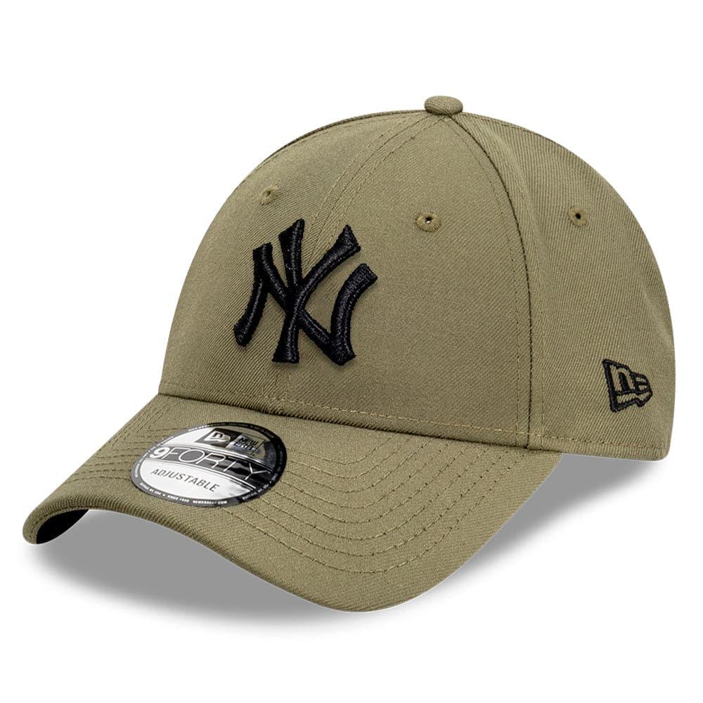New Era Caps New York Yankees New Era MLB Black Tonal 9FORTY Snapback Curve Hat - Olive