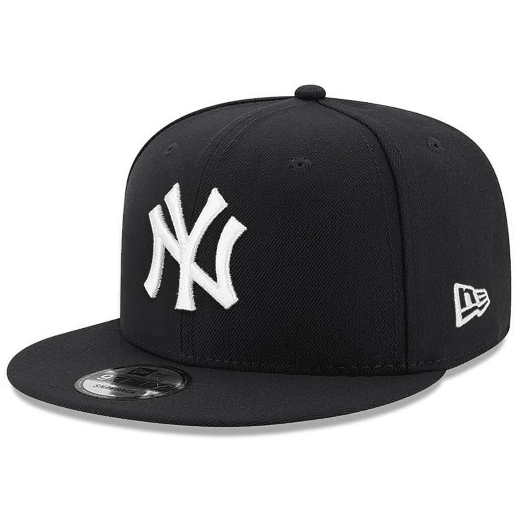 New Era Caps New York Yankees New Era MLB Black & White 9FIFTY Snapback Hat