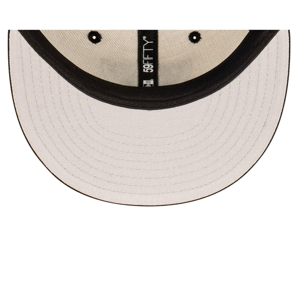 New Era Caps New York Yankees New Era MLB Blockout 59FIFTY Fitted Hat - White