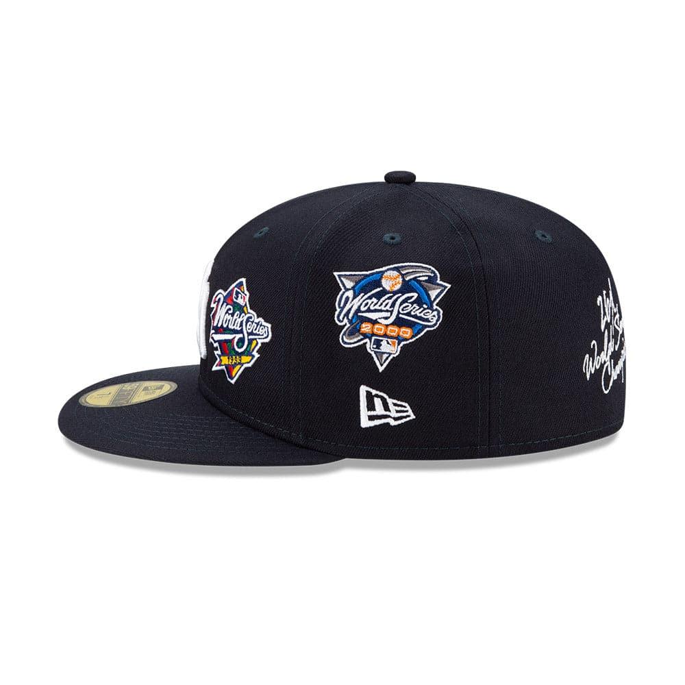 New Era Caps New York Yankees New Era MLB Champions Patch 59FIFTY Fitted Hat - Navy