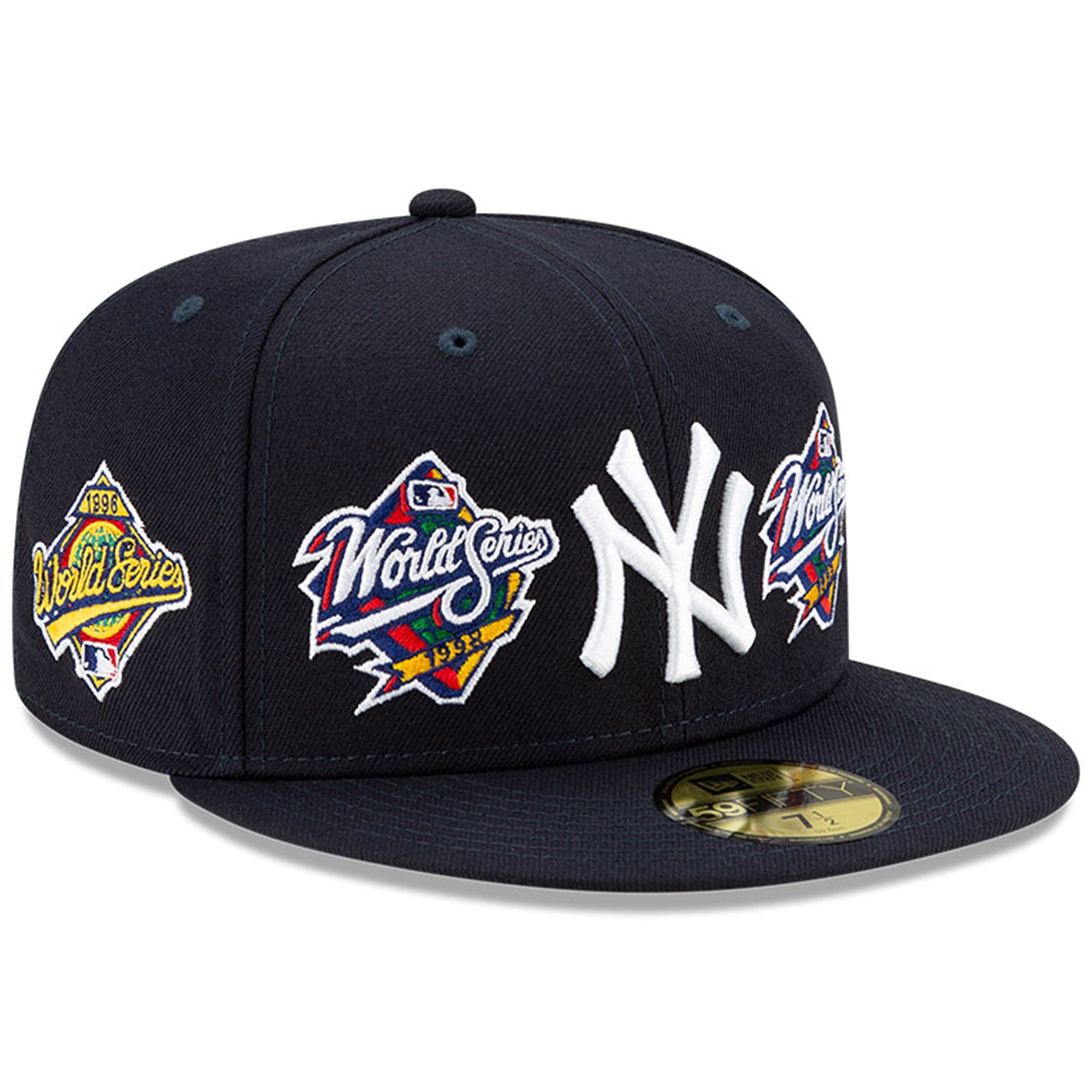 New Era Caps New York Yankees New Era MLB Champions Patch 59FIFTY Fitted Hat - Navy