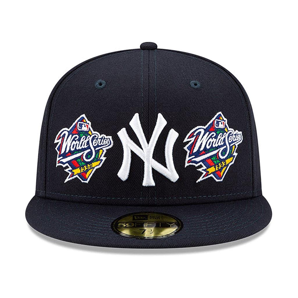 New Era Caps New York Yankees New Era MLB Champions Patch 59FIFTY Fitted Hat - Navy