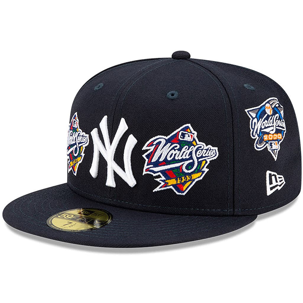 New Era Caps New York Yankees New Era MLB Champions Patch 59FIFTY Fitted Hat - Navy