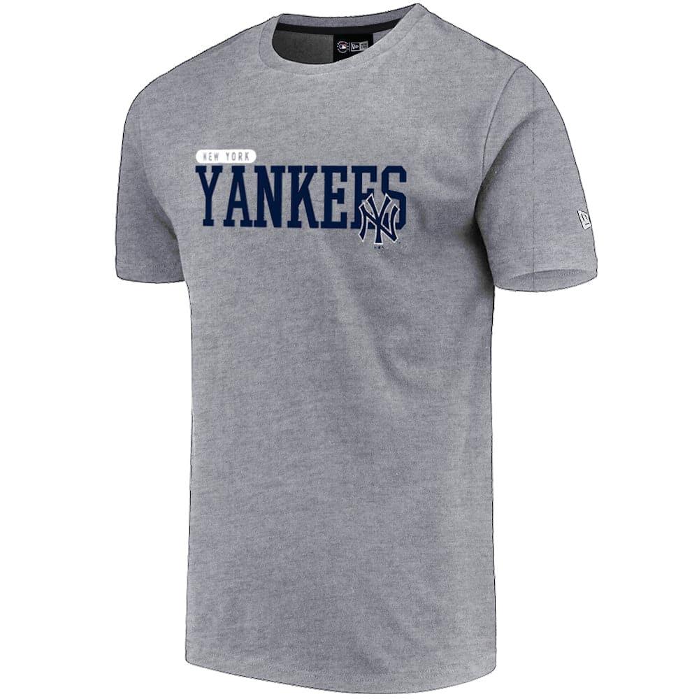 New Era T-Shirts New York Yankees New Era MLB League Overlay T-Shirt - Heather Grey