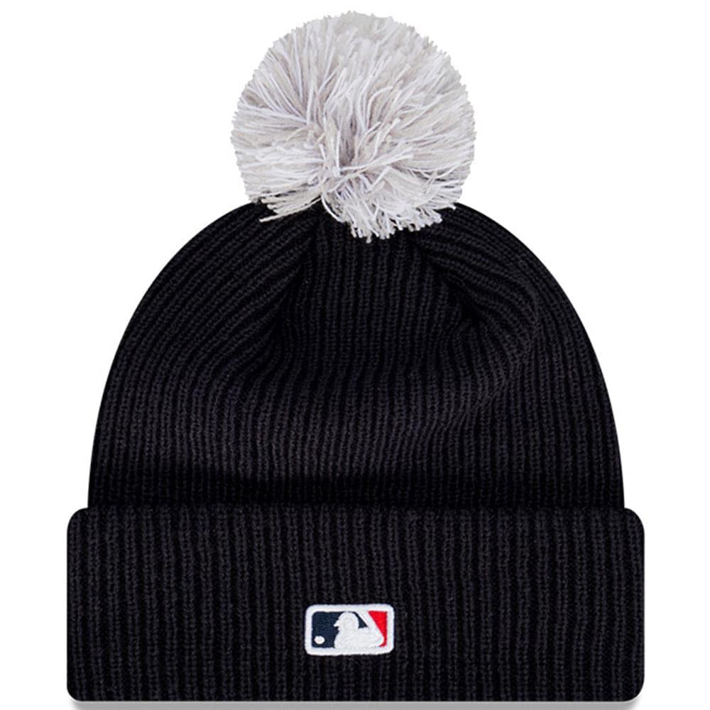 New Era Beanies New York Yankees New Era MLB Pom Script Beanie - Navy