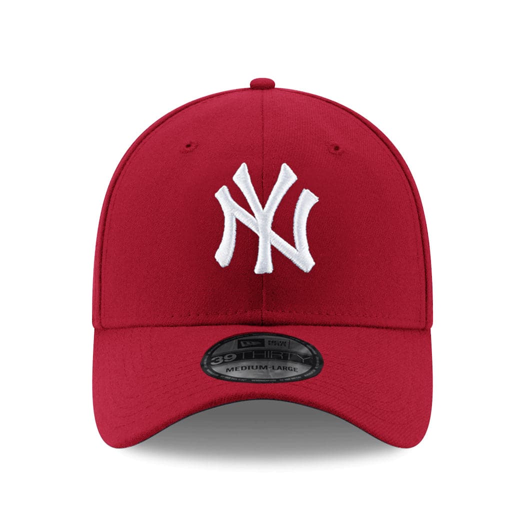 New Era Caps New York Yankees New Era MLB Team 39THIRTY Flex Fit Curve Hat - Crimson