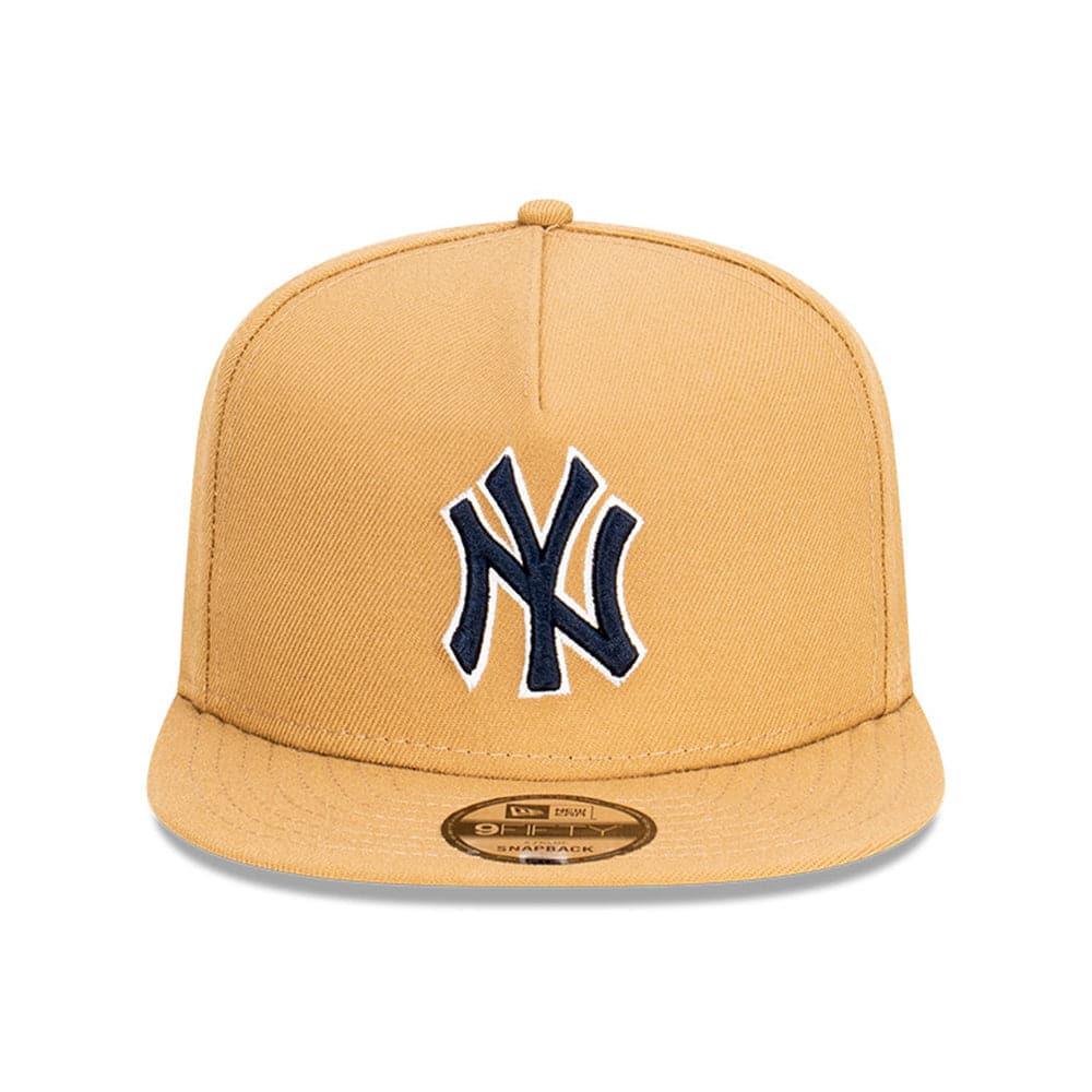 New Era Caps New York Yankees New Era MLB Team 9FIFTY A-Frame Snapback Hat - Khaki
