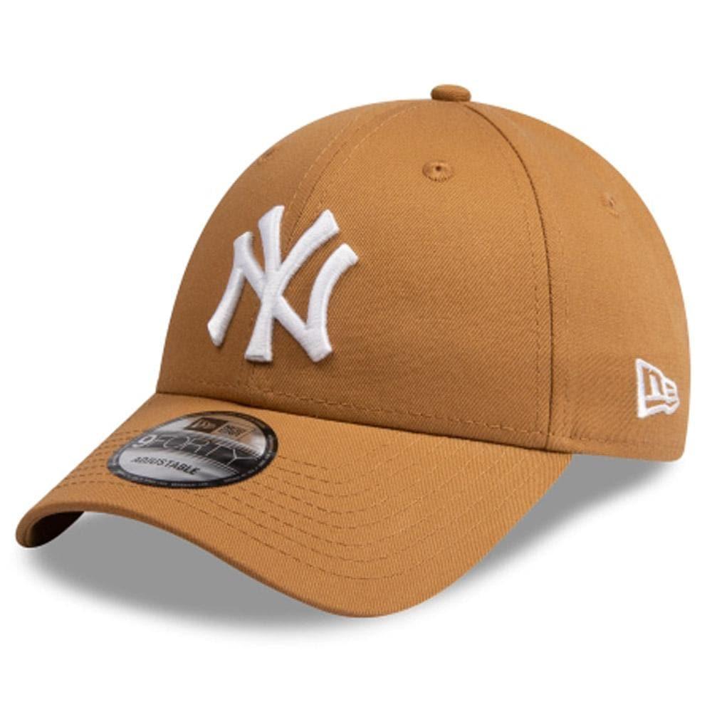 New Era Caps New York Yankees New Era MLB Team 9FORTY Strapback Curve Hat - Wheat