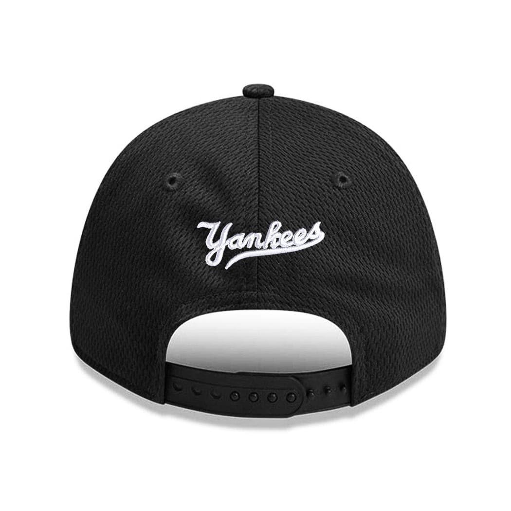 New Era Caps New York Yankees New Era MLB Team Dash Mesh 9FORTY Stretch Snapback Curve Hat - Black