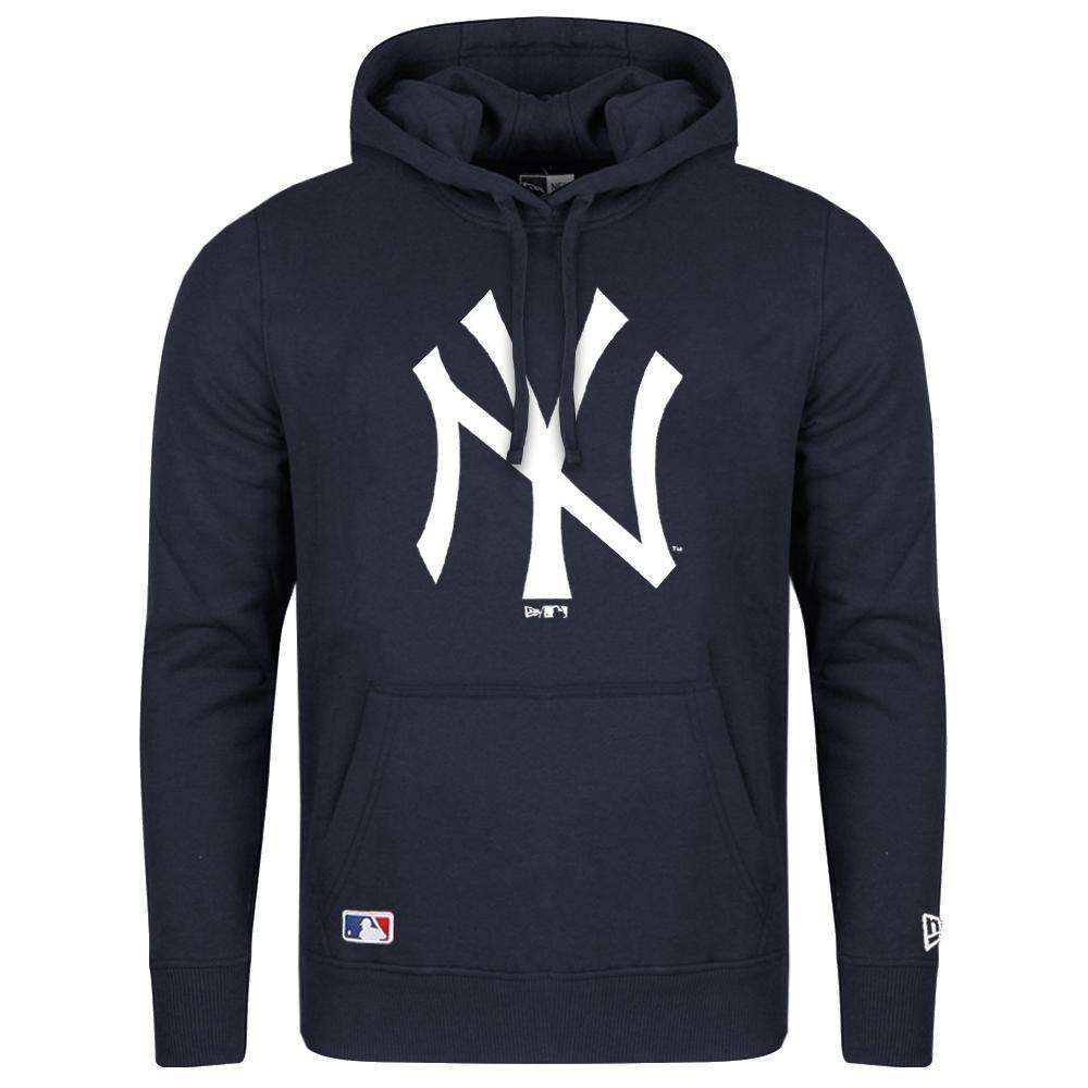 New Era Jumpers New York Yankees New Era MLB Team Logo Hoodie Jumper - Navy