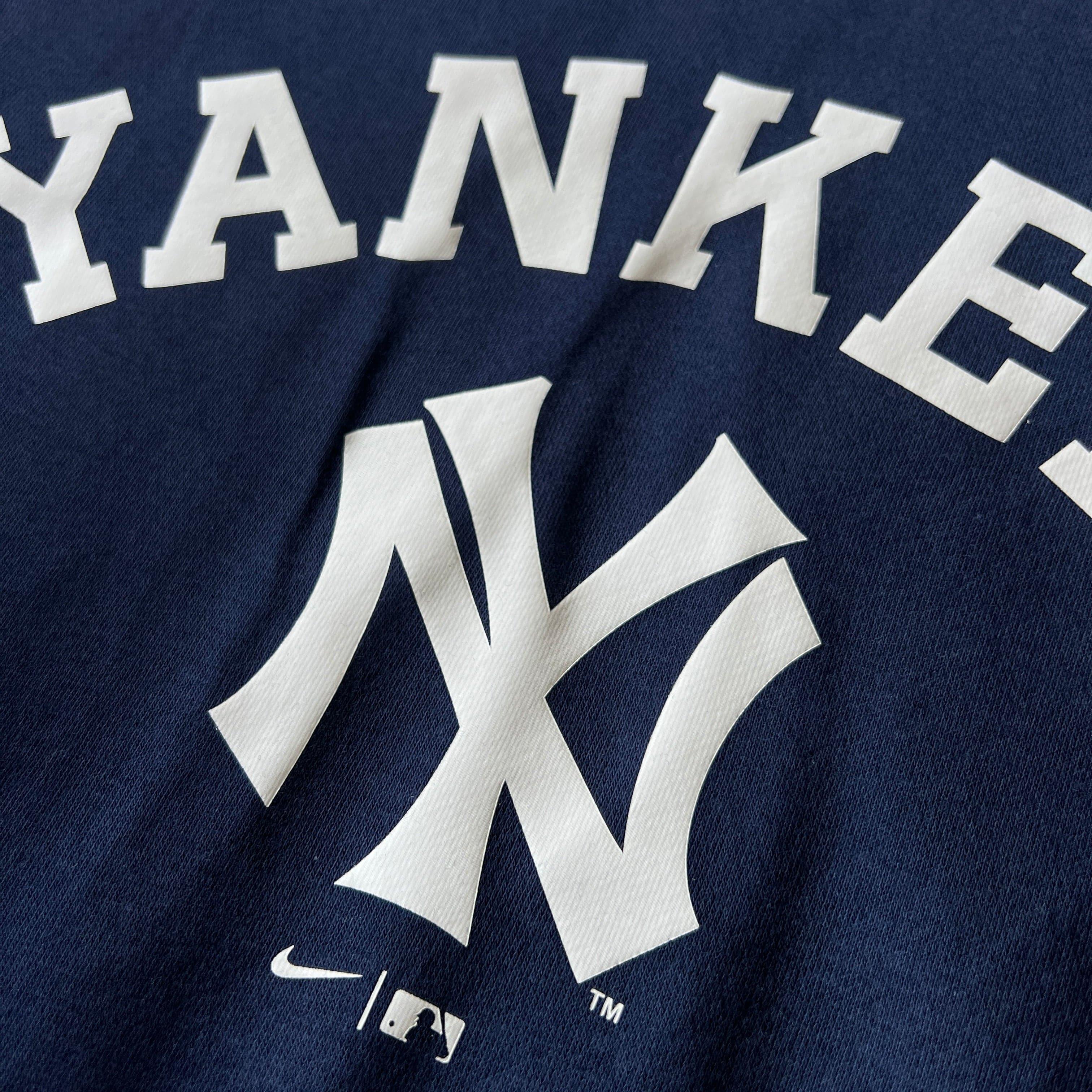 Nike Jumpers New York Yankees Nike MLB Rewind Hoodie Jumper - Navy
