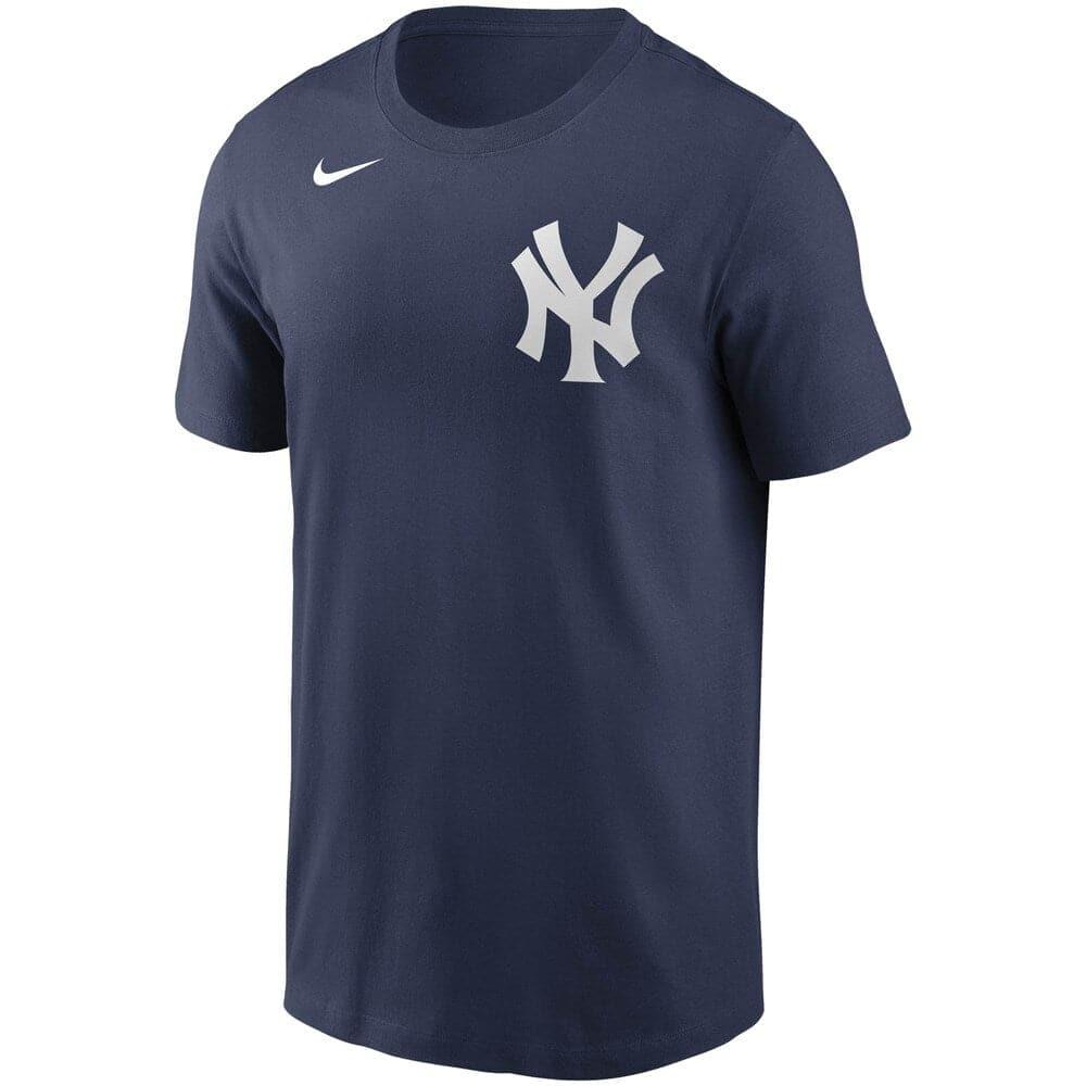Nike T-Shirts New York Yankees Nike MLB Team Wordmark T-Shirt - Navy