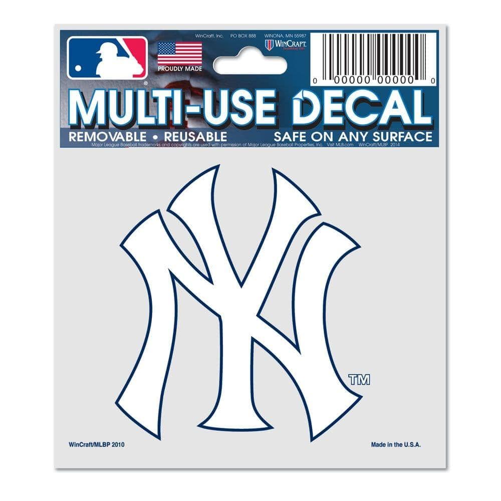 Wincraft Accessories New York Yankees Wincraft MLB 3" x 4" Multi-Use Sticker Decal