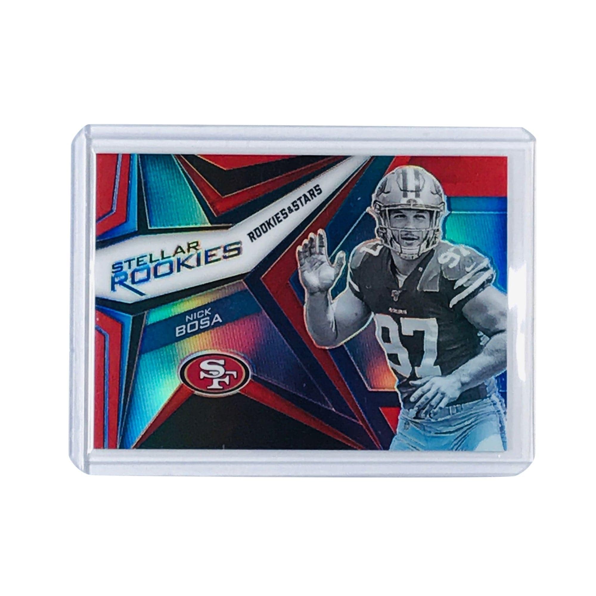 Panini Cards Nick Bosa San Francisco 49ers 2019 Panini Stellar Rookies NFL Prizm Blue /75 Card