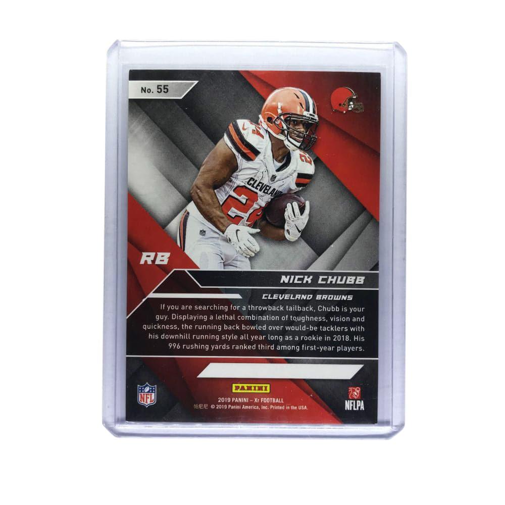 Panini Cards Nick Chubb Cleveland Browns 2019 Panini XR NFL 59/199 Blue Card