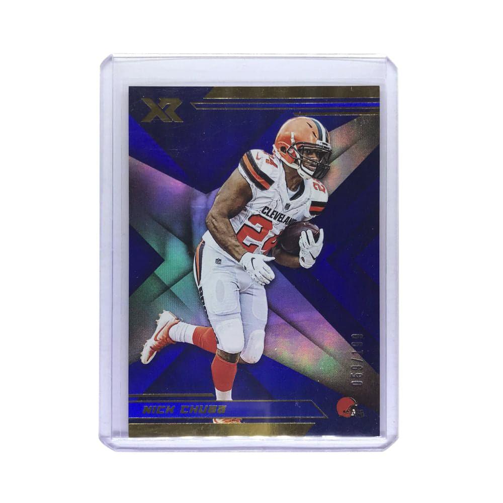Panini Cards Nick Chubb Cleveland Browns 2019 Panini XR NFL 59/199 Blue Card