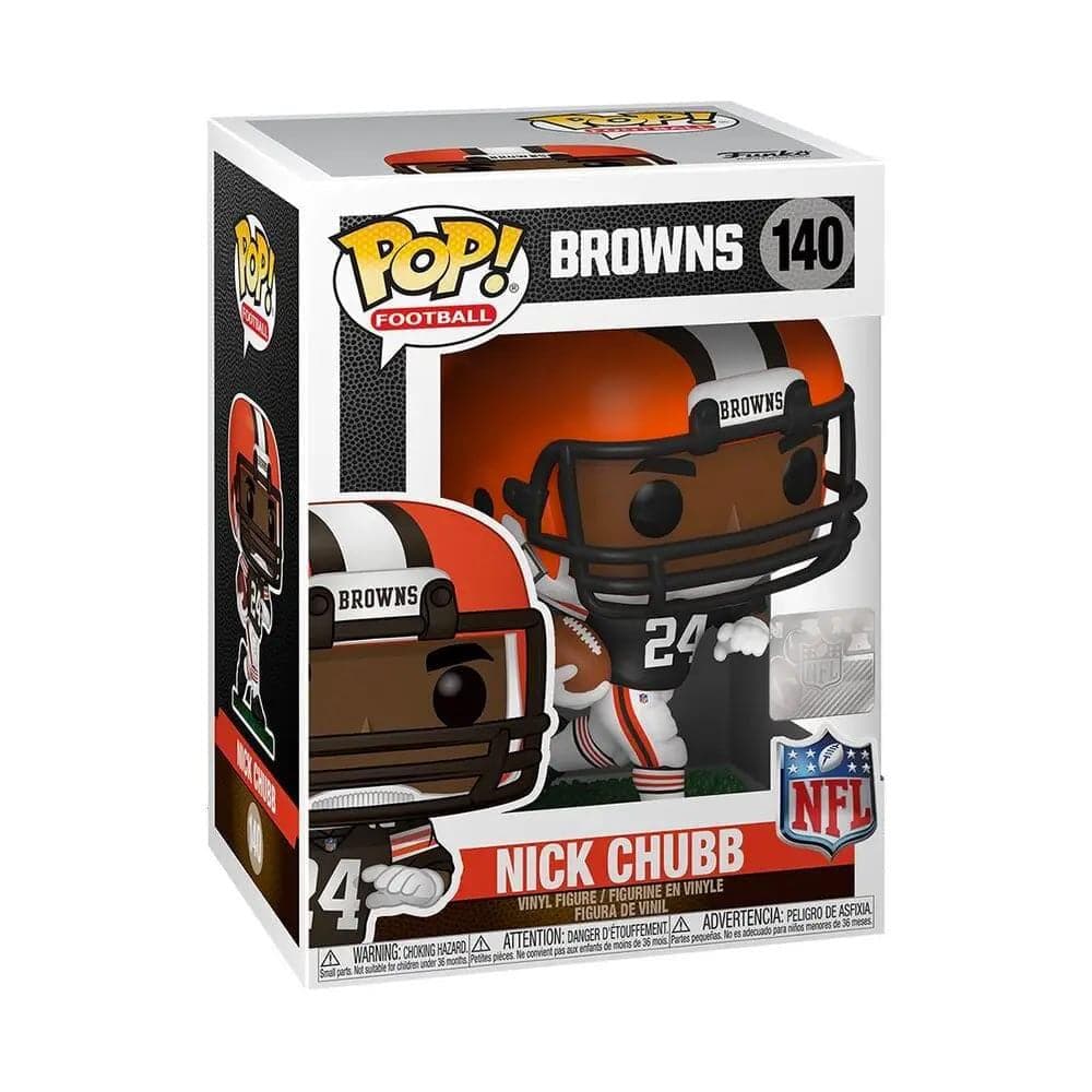 Funko Figures Nick Chubb Cleveland Browns Funko NFL Pop Vinyl 3.75" 140 Figure - Brown