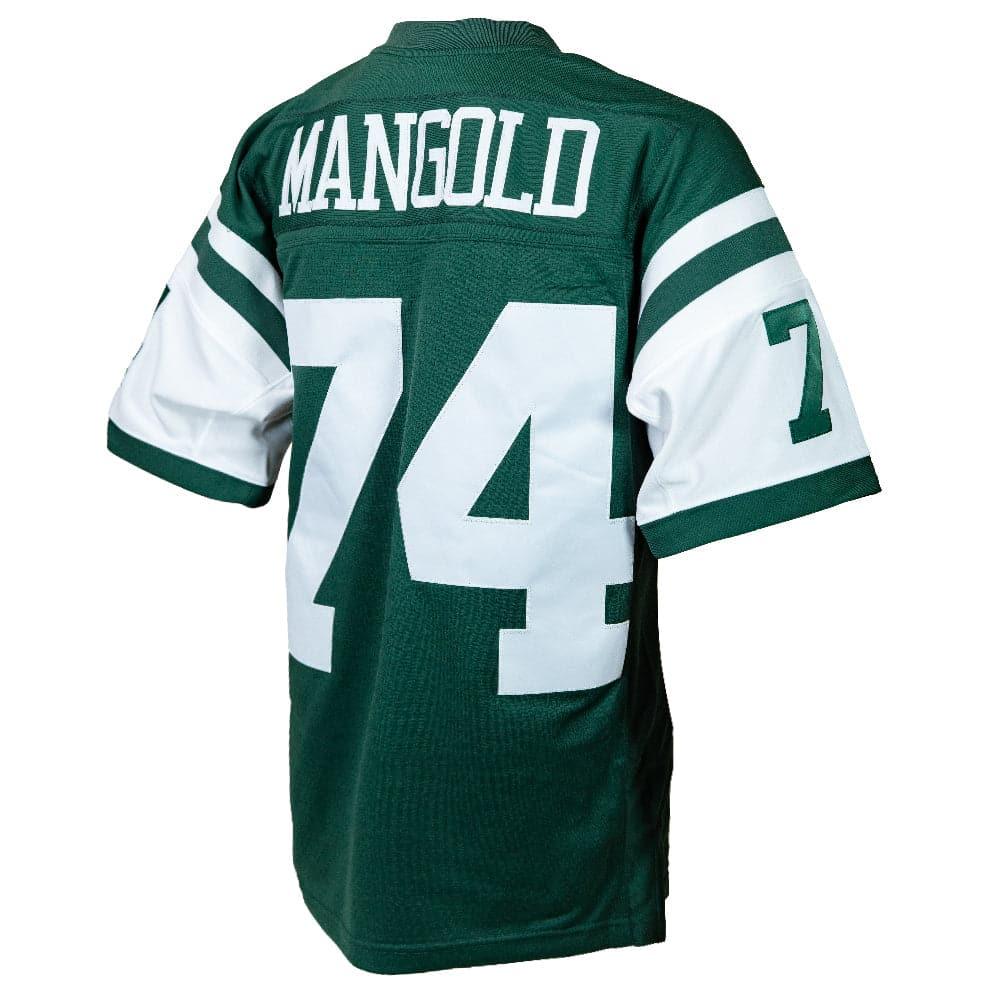 Mitchell And Ness Jerseys Nick Mangold New York Jets 06-07 Mitchell & Ness NFL Throwback Legacy Jersey - Green