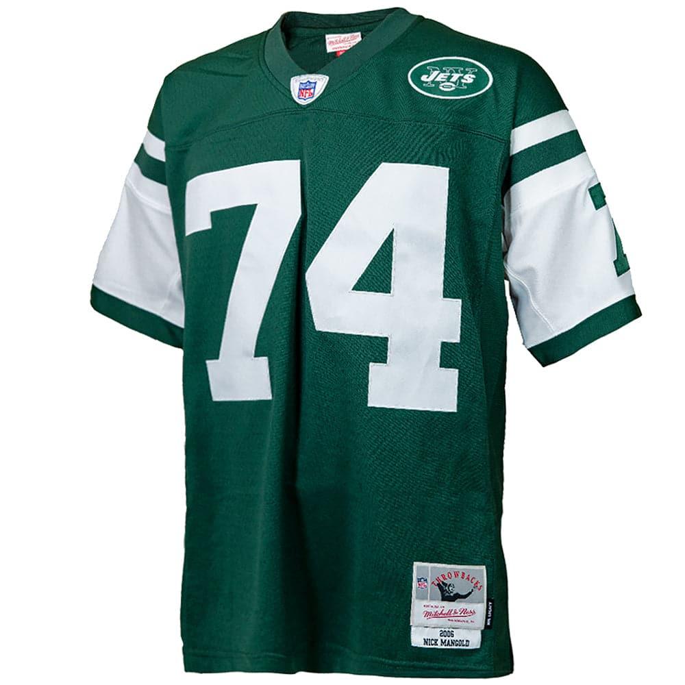 Mitchell And Ness Jerseys Nick Mangold New York Jets 06-07 Mitchell & Ness NFL Throwback Legacy Jersey - Green