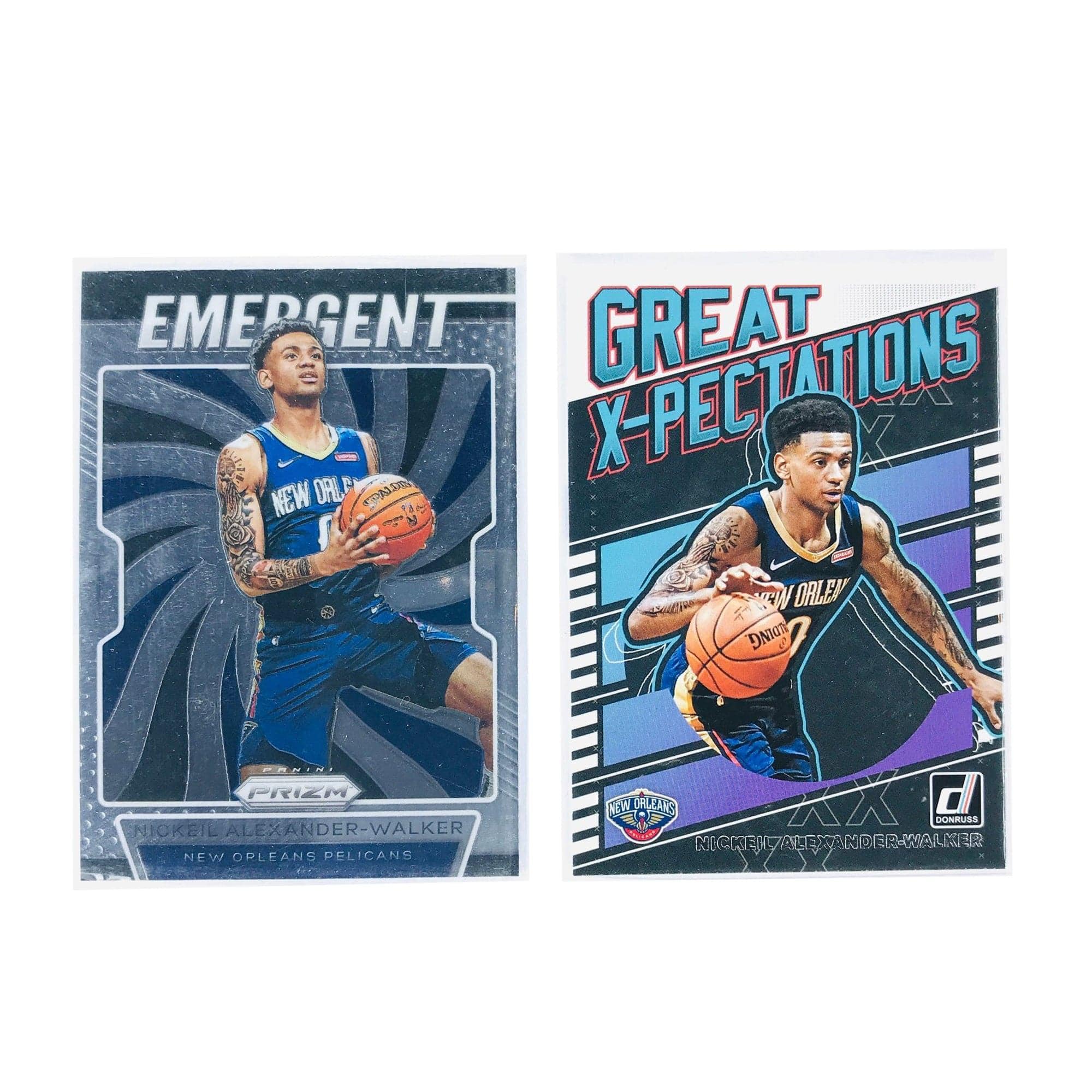 Panini Cards Nickeil Alexander-Walker 19-20 Panini NBA 2 Card Rookie Insert Set