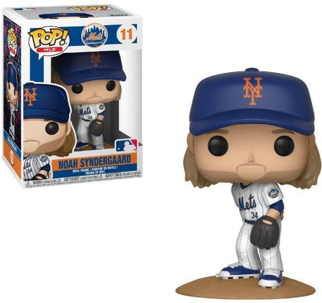 Funko Figures Noah Syndergaard New York Mets MLB Funko Pop 11 Figure - Grey