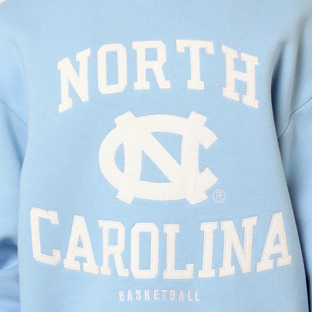 Mitchell And Ness Jumpers North Carolina Tar Heels Mitchell & Ness NCAA Warm Up Arch Vintage Crew Jumper - Blue
