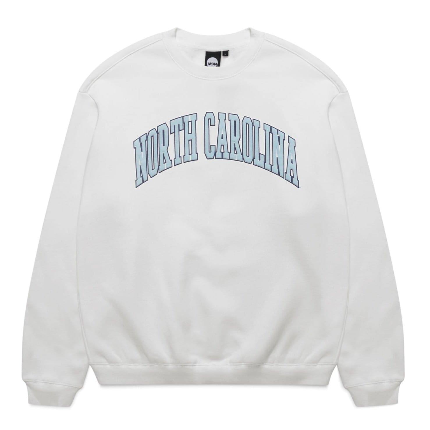 NCAA Branded Jumpers North Carolina Tar Heels NCAA Puff Print Arch Vintage Crew Jumper - Vintage White