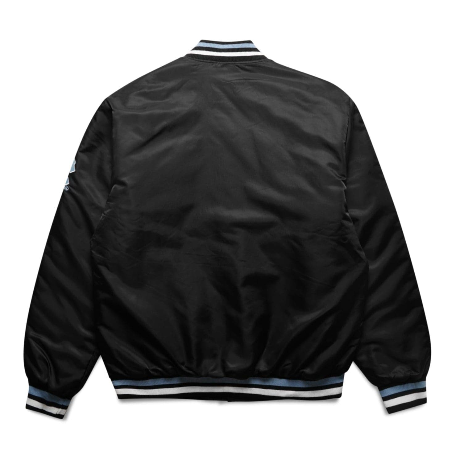 NCAA Branded Jackets North Carolina Tar Heels NCAA Varsity Button Bomber Jacket - Black