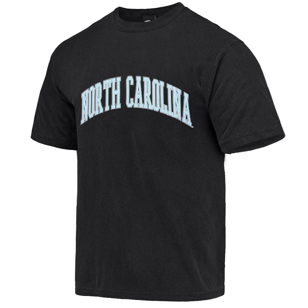 NCAA Branded T-Shirts North Carolina Tar Heels NCAA Wordmark Arch Vintage T-Shirt - Black