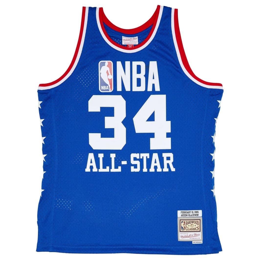 Hakeem Olajuwon Houston Rockets Mitchell & Ness NBA 1985 All-Star Swingman Jersey - Blue