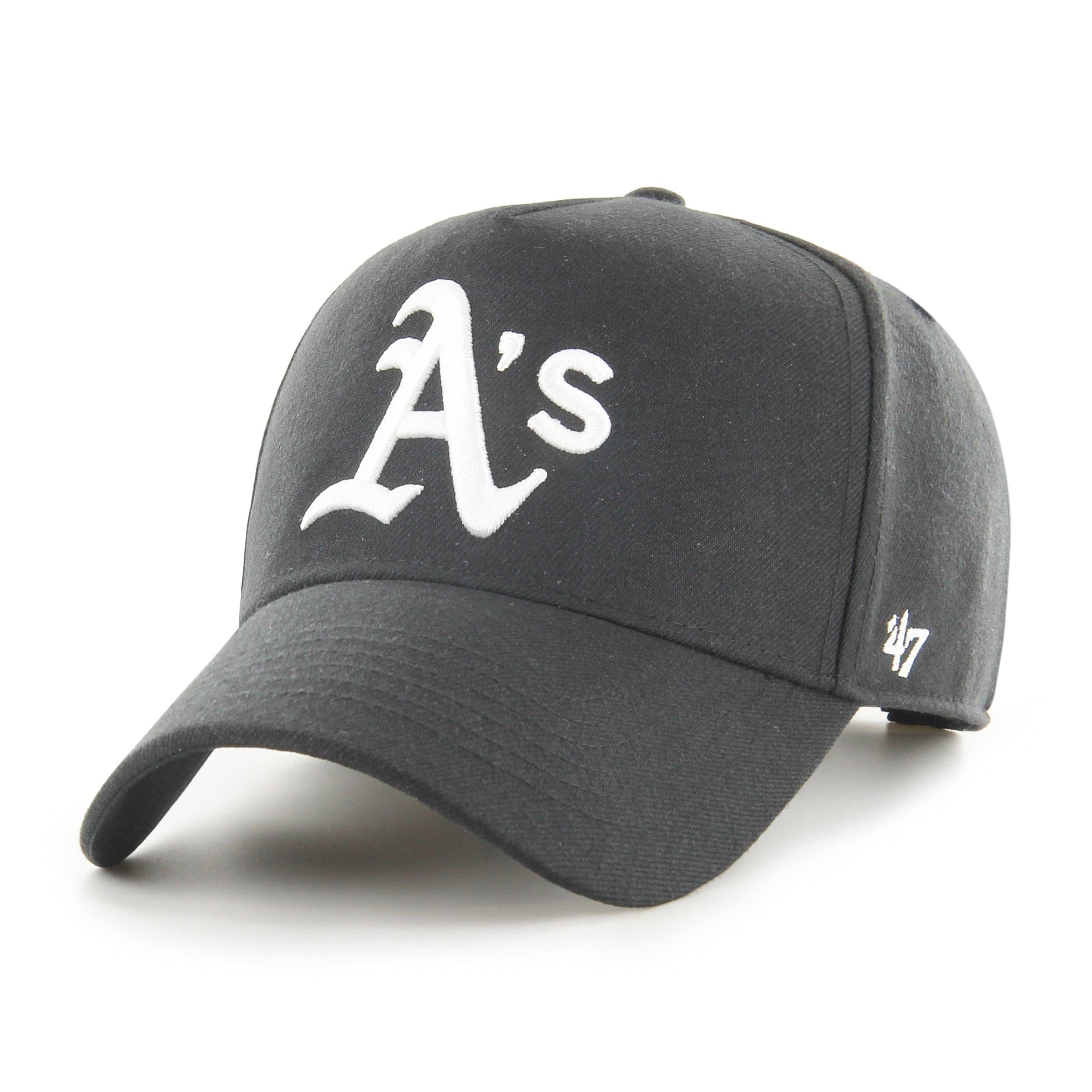 47 Brand Caps Oakland Athletics '47 NHL Monochrome MVP DT Snapback Hat - Black