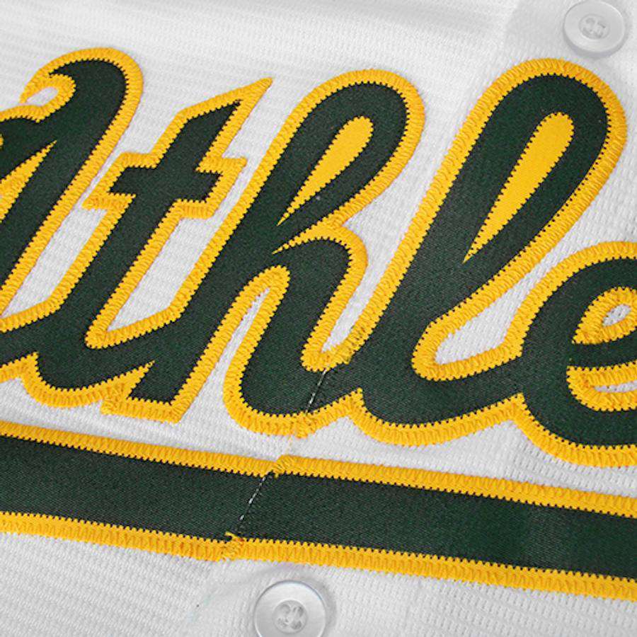 Majestic Athletic Jerseys Oakland Athletics Majestic MLB Cool Base Replica Jersey - White