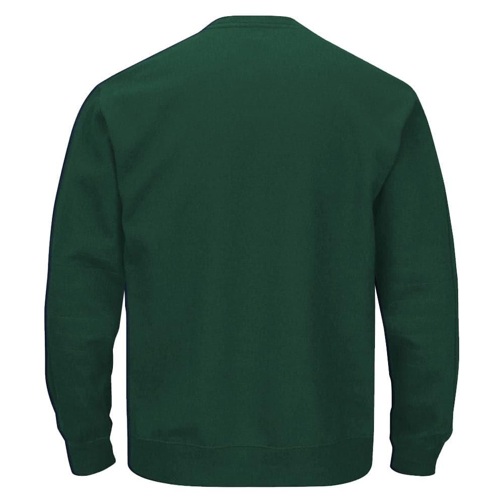 Majestic Athletic Jumpers Oakland Athletics Majestic MLB Large Patch Logo Crew Jumper - Green
