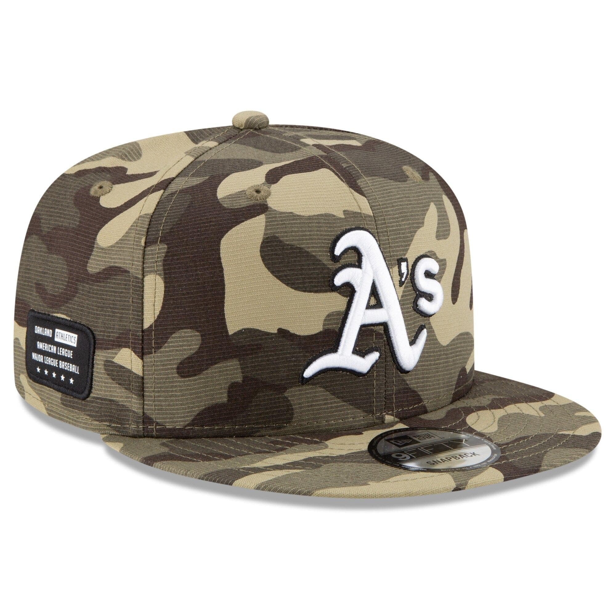 New Era Caps Oakland Athletics New Era MLB 2021 Armed Forces 9FIFTY Snapback Hat - Camo