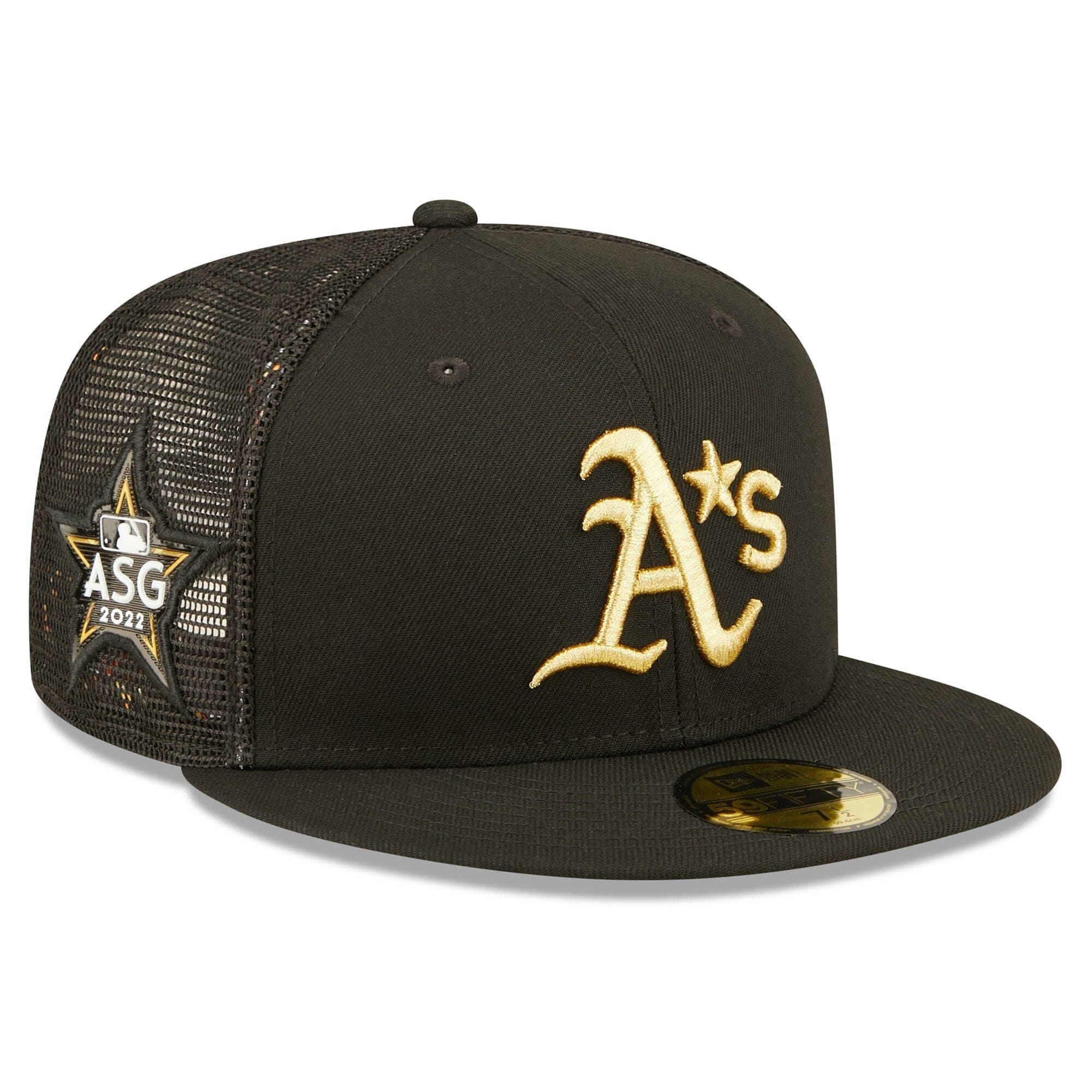 New Era Caps Oakland Athletics New Era MLB 2022 All-Star Game 59FIFTY Trucker Fitted Hat - Black