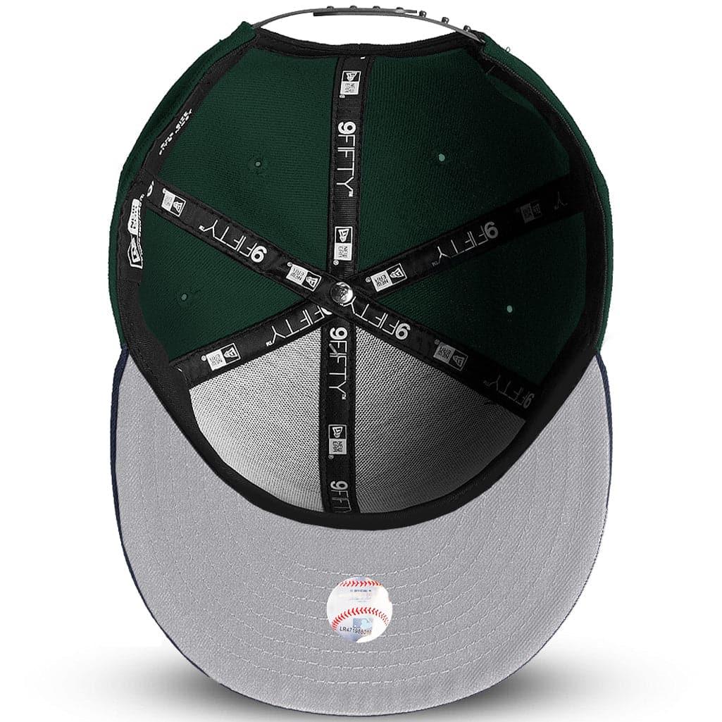 New Era Caps Adjustable M/L Oakland Athletics New Era MLB 89 World Series Patch 9FIFTY Snapback Hat - Green