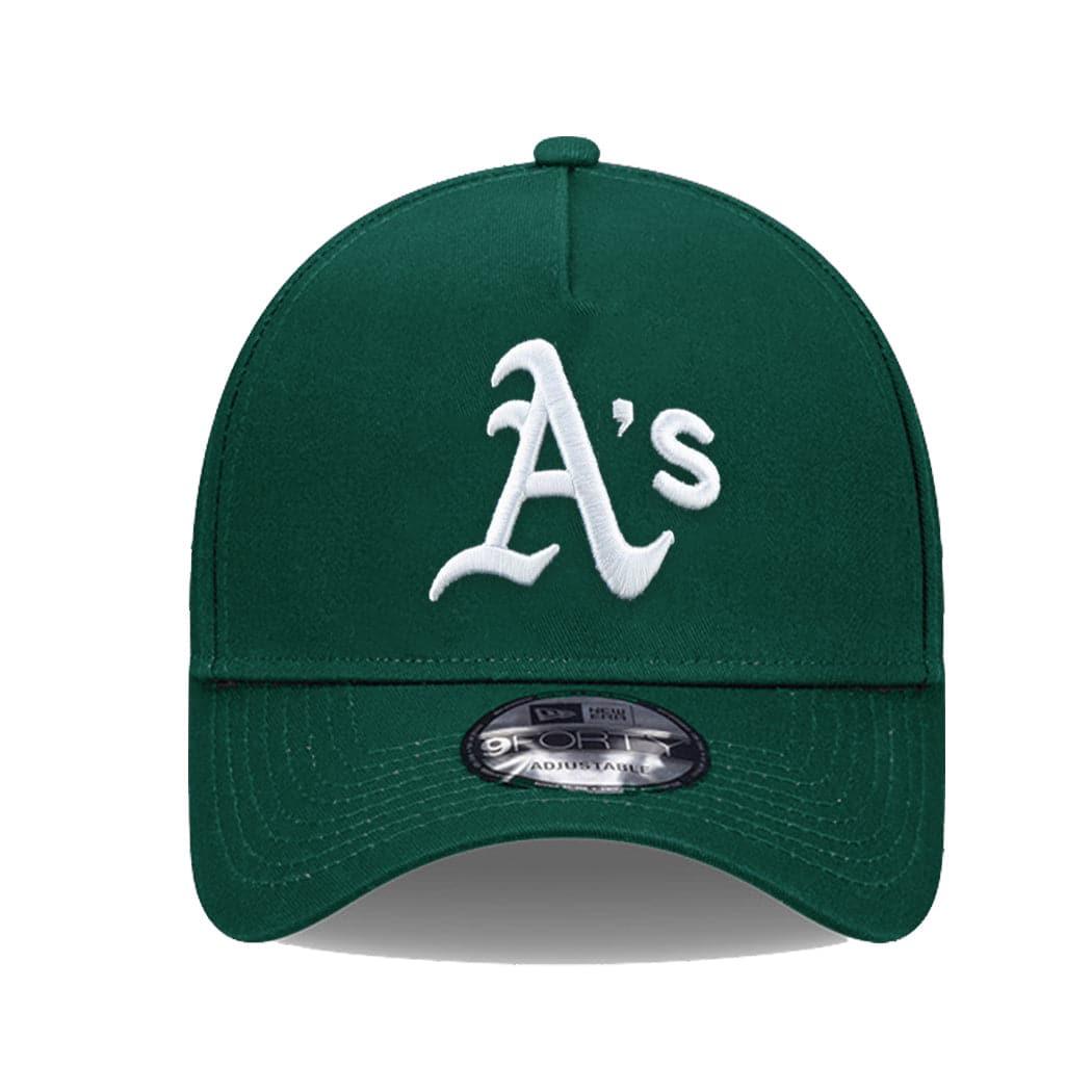 New Era Caps Oakland Athletics New Era MLB 89 World Series Patch 9FORTY A-Frame Curve Snapback Hat - Green