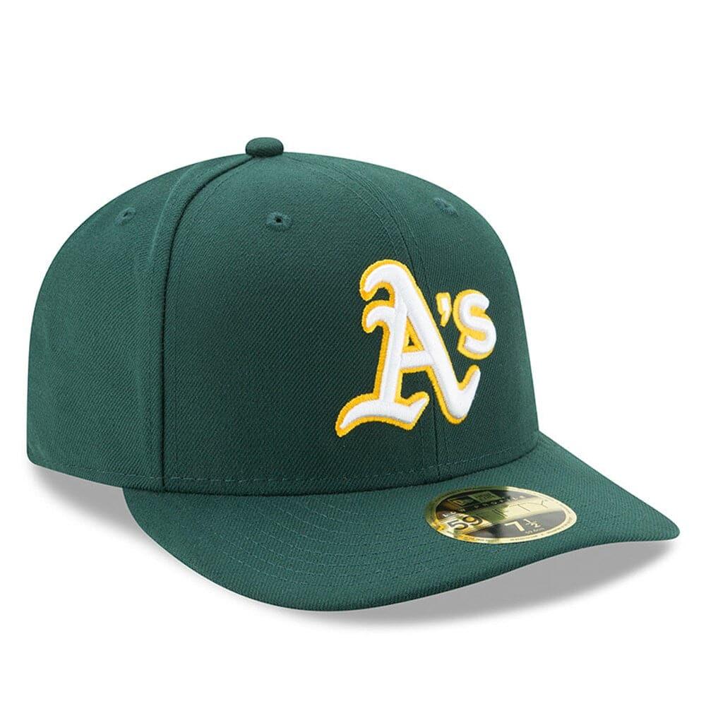 New Era Caps Oakland Athletics New Era MLB AC On-Field Road Low Profile 59FIFTY Fitted Hat - Green