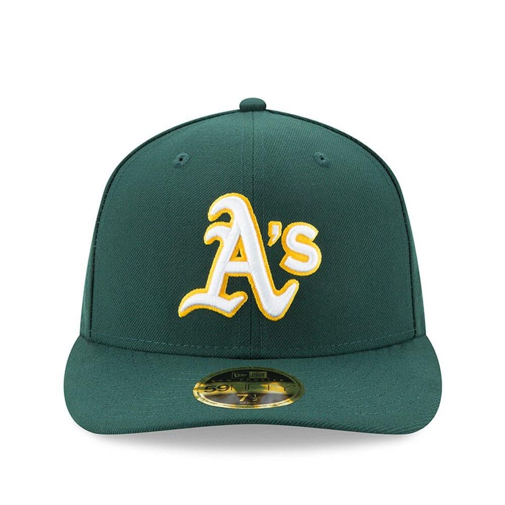 New Era Caps Oakland Athletics New Era MLB AC On-Field Road Low Profile 59FIFTY Fitted Hat - Green
