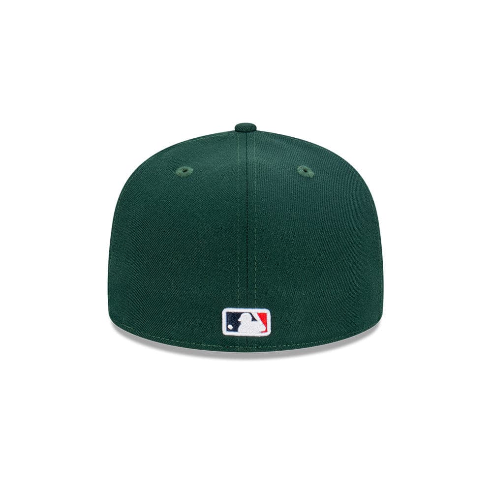 New Era Caps Oakland Athletics New Era MLB Blockout 59FIFTY Fitted Hat - White