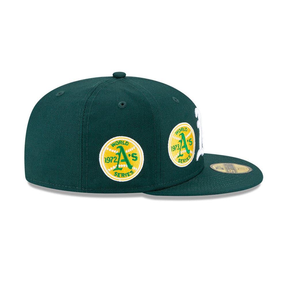 New Era Caps Oakland Athletics New Era MLB Champions Patch 59FIFTY Fitted Hat - Green