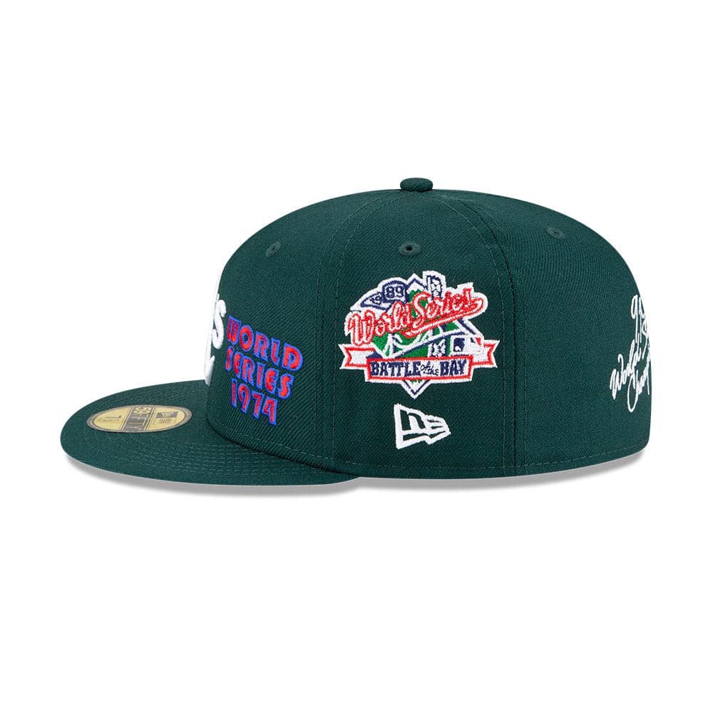 New Era Caps Oakland Athletics New Era MLB Champions Patch 59FIFTY Fitted Hat - Green