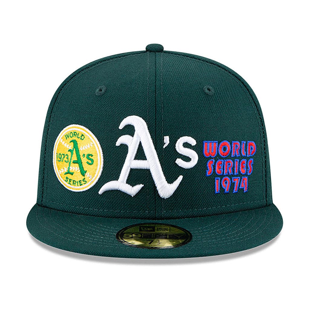 New Era Caps Oakland Athletics New Era MLB Champions Patch 59FIFTY Fitted Hat - Green