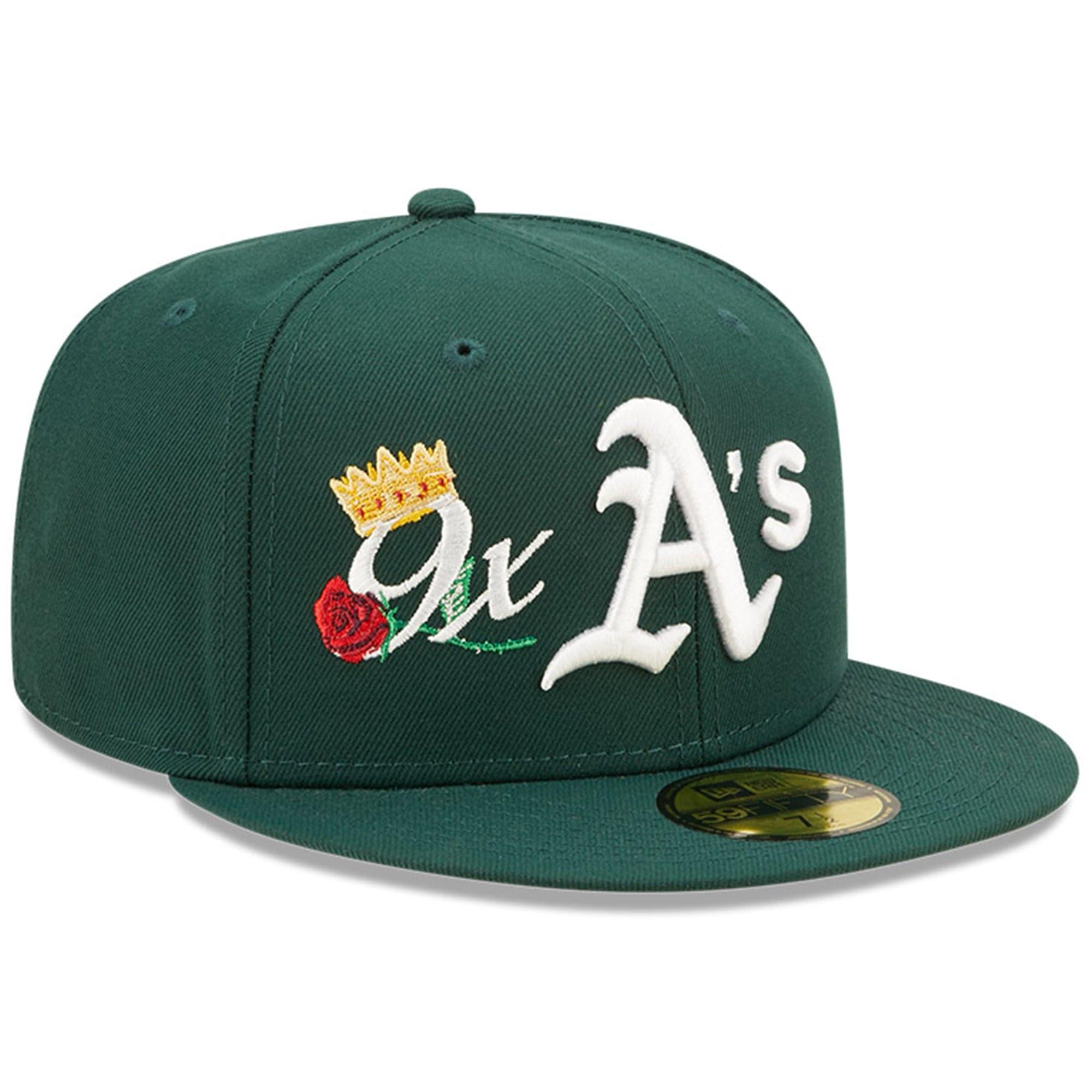 New Era Caps Oakland Athletics New Era MLB Crown Champs 59FIFTY Fitted Hat - Green