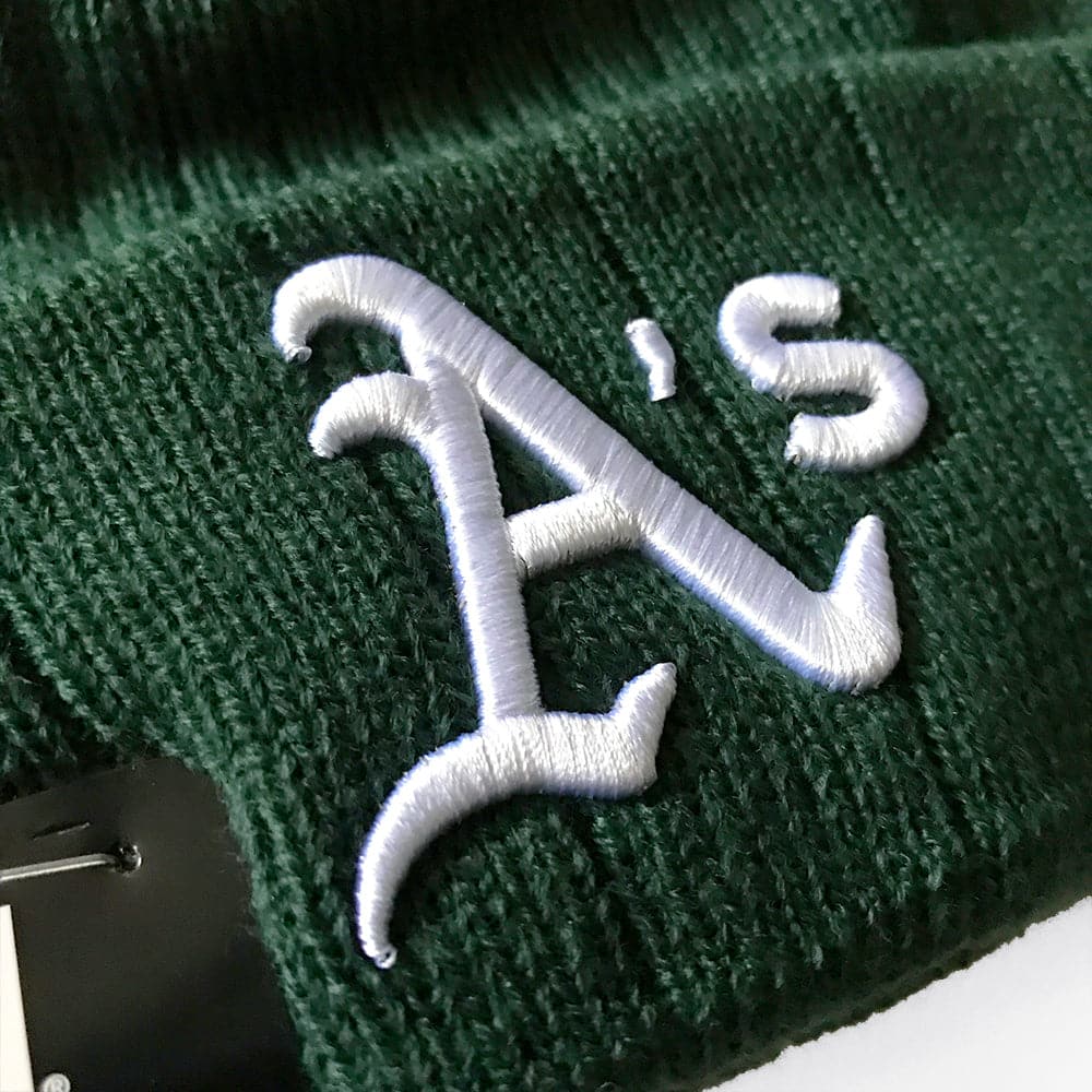 New Era Beanies Oakland Athletics New Era MLB On-Field Team Cuffed Knit Beanie - Green